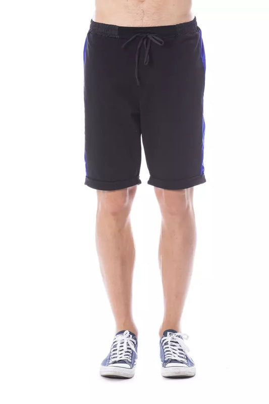 Verri Herrenshorts aus schwarzer Baumwolle