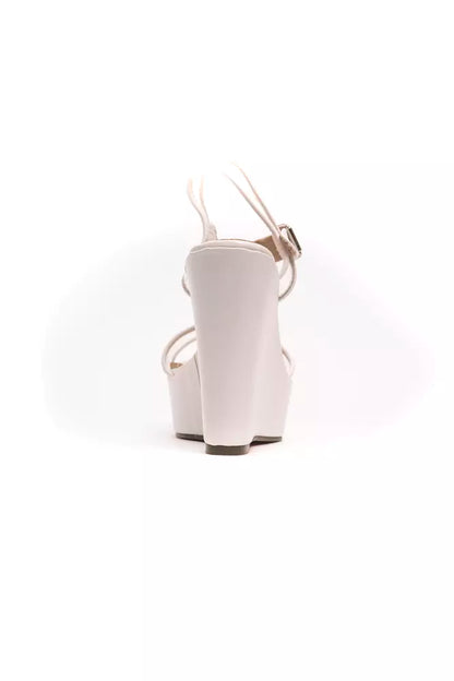 Péché Originel Damensandale aus weißem Polyethylen