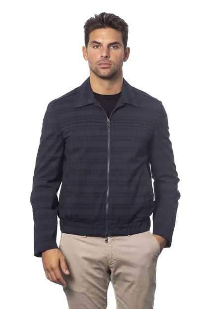 Verri Blue Wool Herren Bomberjacke