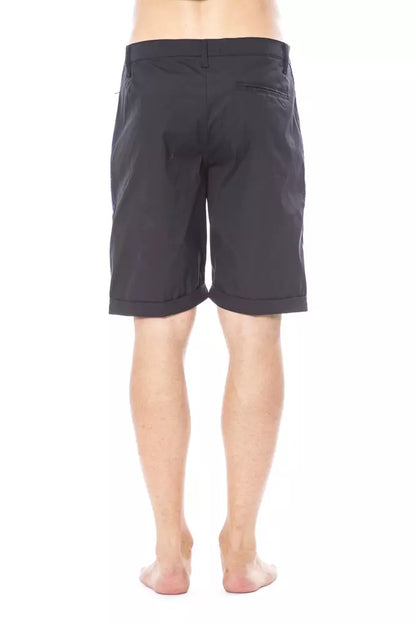 Verri Herrenshorts aus schwarzer Baumwolle