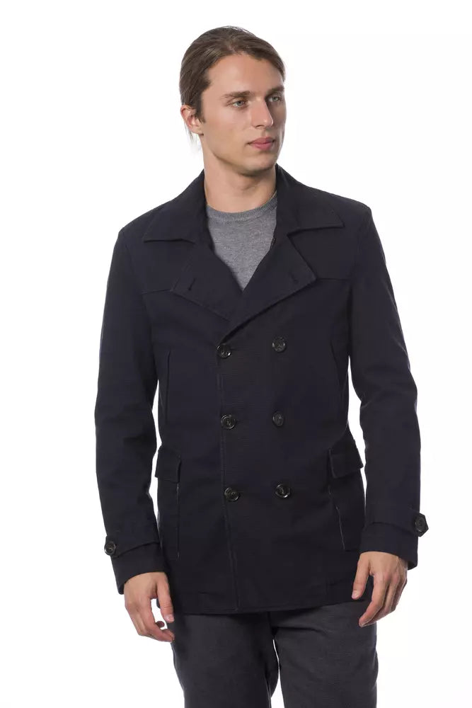 Verri Blauer Herrenblazer aus Baumwolle