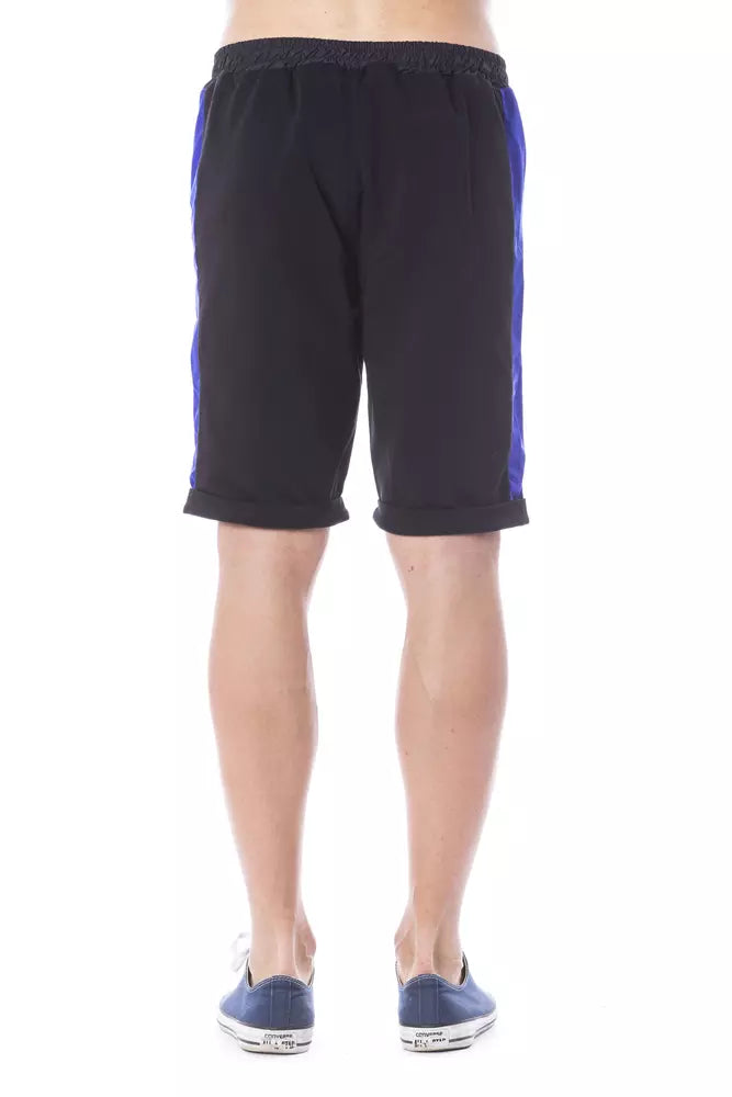 Verri Herrenshorts aus schwarzer Baumwolle
