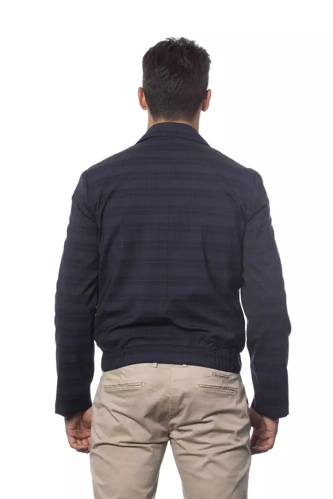 Verri Blue Wool Herren Bomberjacke