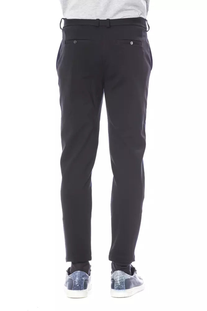 Verri Blaue Viskose Herrenhose
