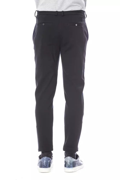 Verri Blaue Viskose Herrenhose