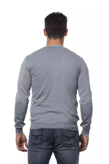 Verri Graue Herren-Strickjacke aus Baumwolle