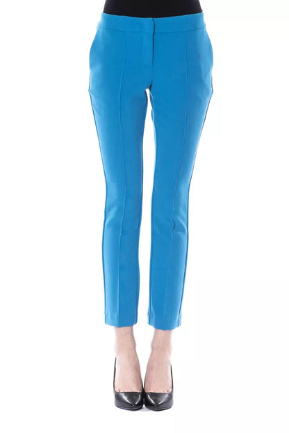 BYBLOS Hellblaue Polyester-Damenhose
