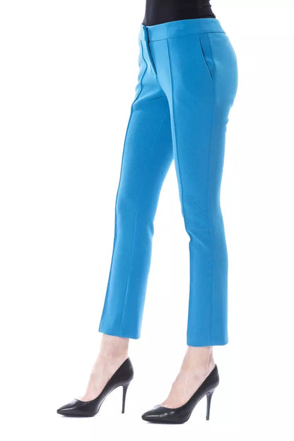 BYBLOS Hellblaue Polyester-Damenhose