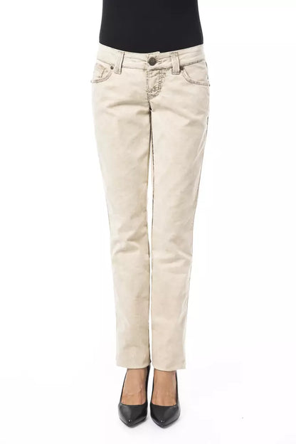BYBLOS Beige Baumwolljeans für Damen