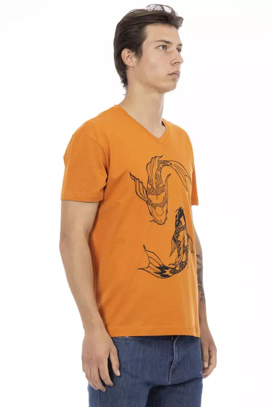Trussardi Action Orange Baumwolle Herren T-Shirt