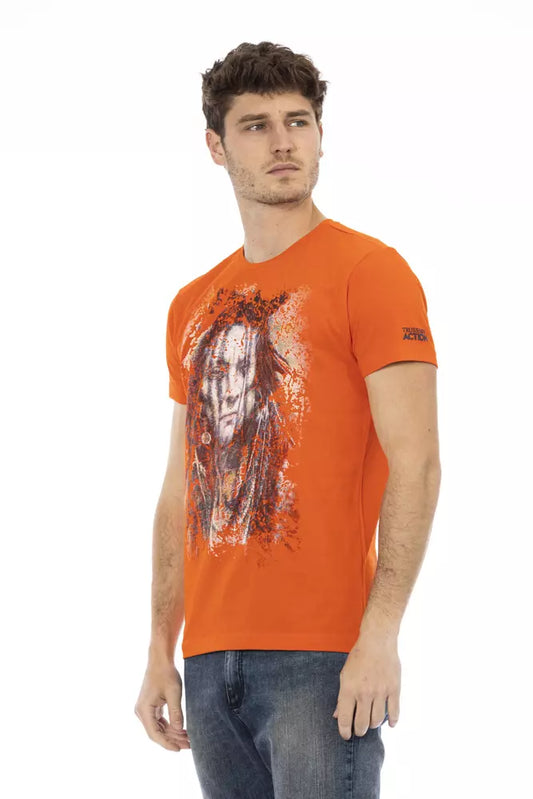 Trussardi Action Orange Baumwolle Herren T-Shirt