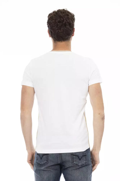 Trussardi Action Weißes Baumwoll-T-Shirt für Herren