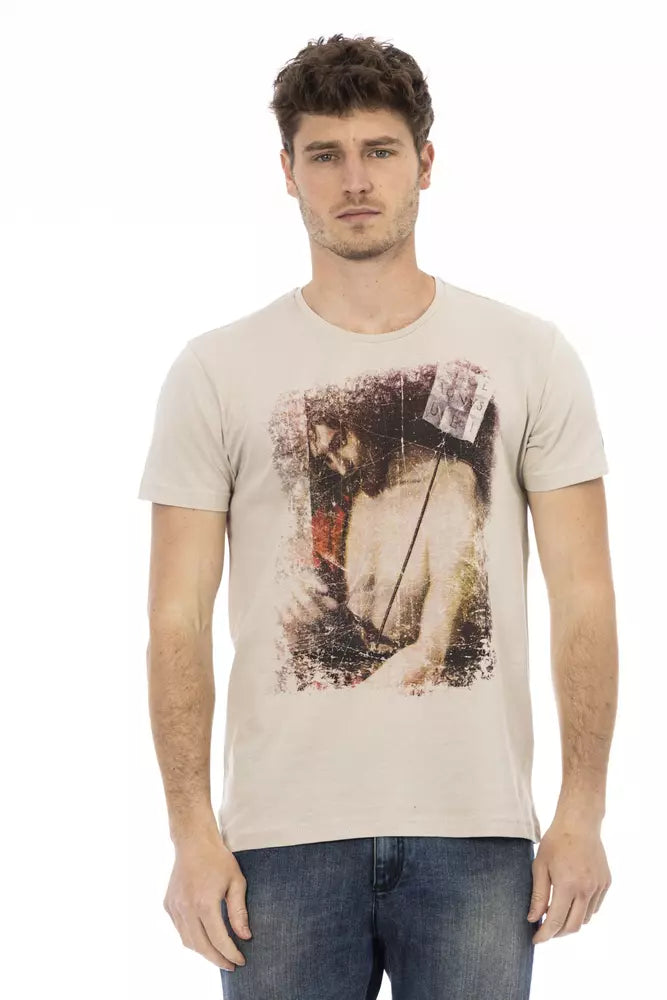 Trussardi Action Beige Baumwolle Herren T-Shirt