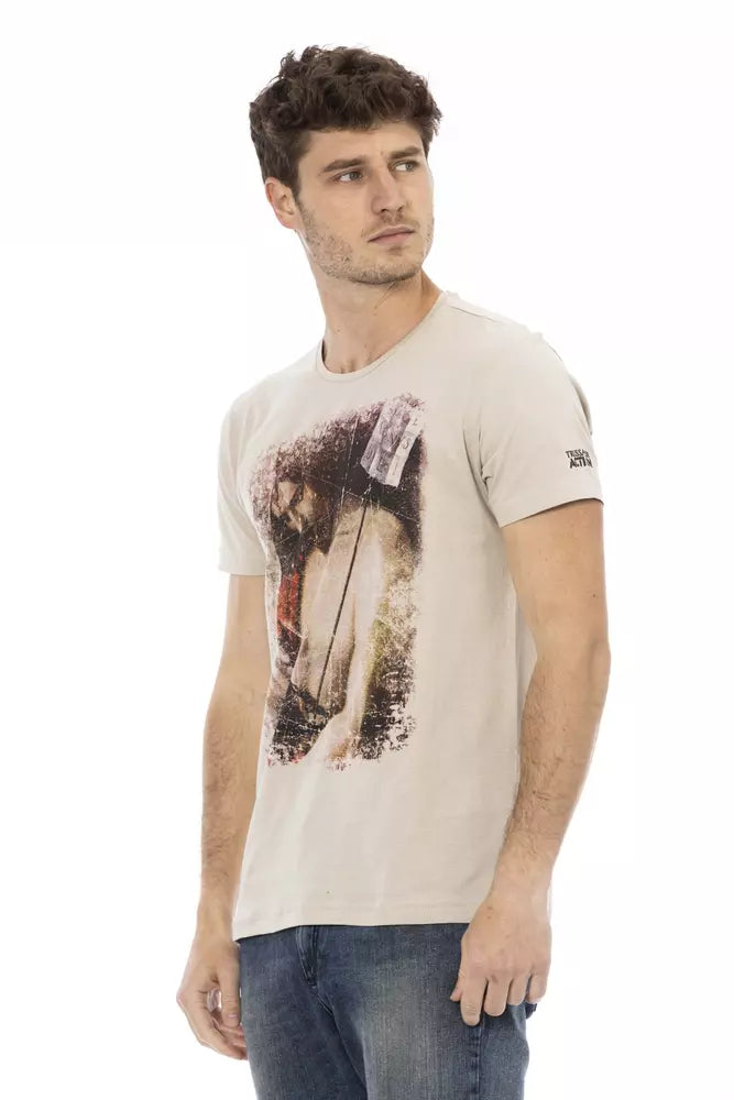 Trussardi Action Beige Baumwolle Herren T-Shirt