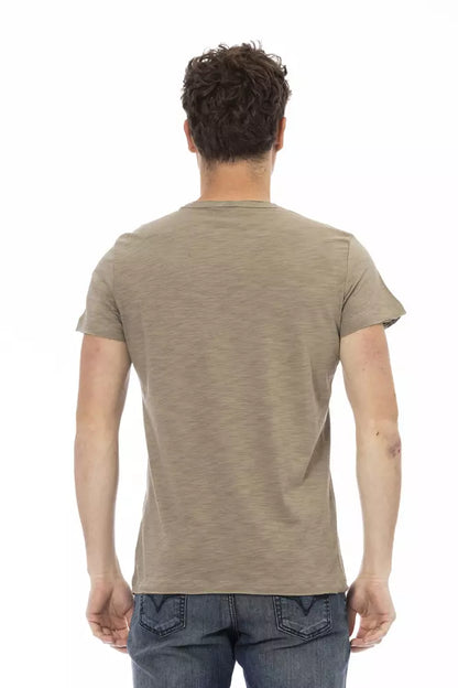 Trussardi Action Grünes Baumwoll-T-Shirt für Herren