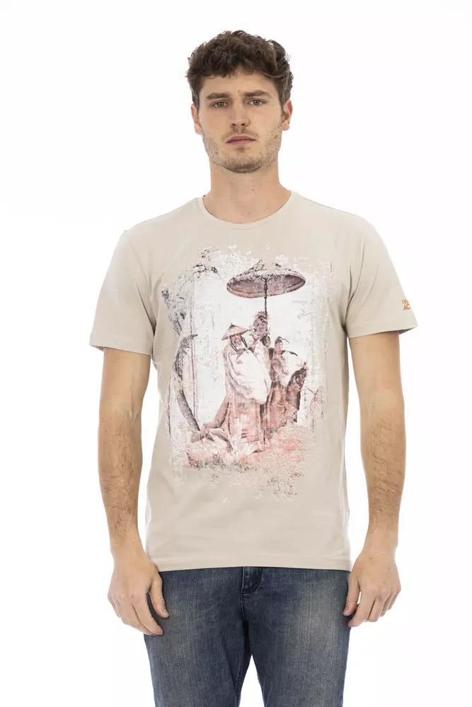 Trussardi Action Beige Baumwolle Herren T-Shirt
