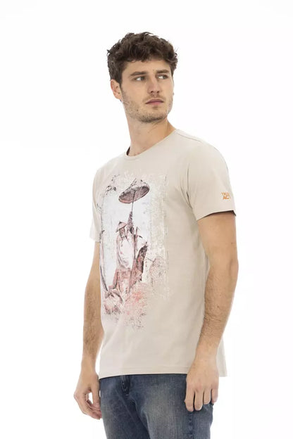 Trussardi Action Beige Baumwolle Herren T-Shirt