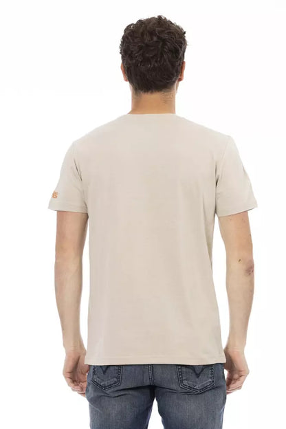 Trussardi Action Beige Baumwolle Herren T-Shirt
