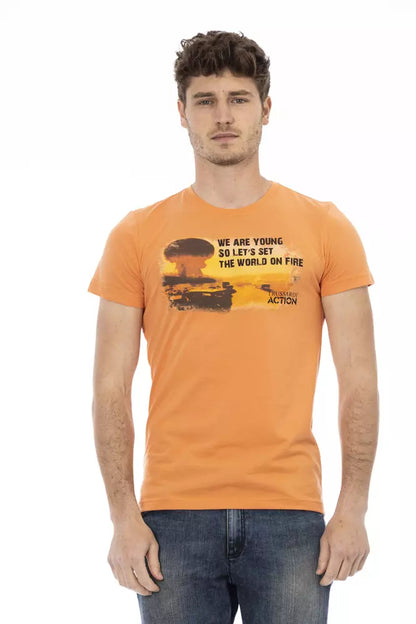 Trussardi Action Orange Baumwoll-Herren-T-Shirt