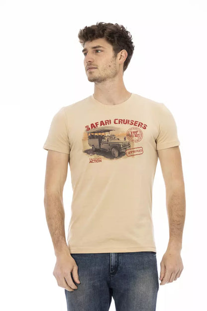 Trussardi Action Beige Baumwolle Herren T-Shirt