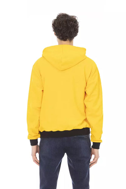 Baldinini Trend Gelber Baumwoll-Hoodie für Herren
