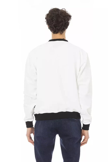 Baldinini Trend White Cotton Men's Hoodie