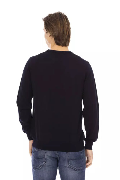 Baldinini Trend Blauer Stoff Herren Pullover