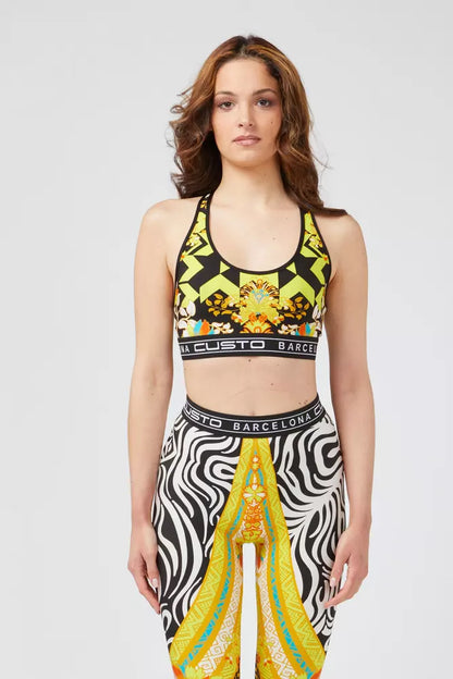 Custo Barcelona Gelbes Polyamid-Damentop