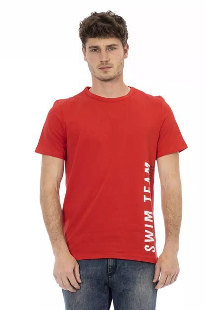 Bikkembergs Rotes Baumwoll-T-Shirt für Herren