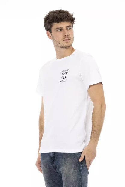 Bikkembergs – Elegantes weißes T-Shirt mit Frontprint