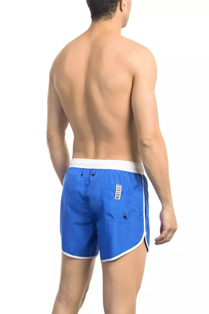 Bikkembergs – Blaue Polyester-Badeshorts für Herren