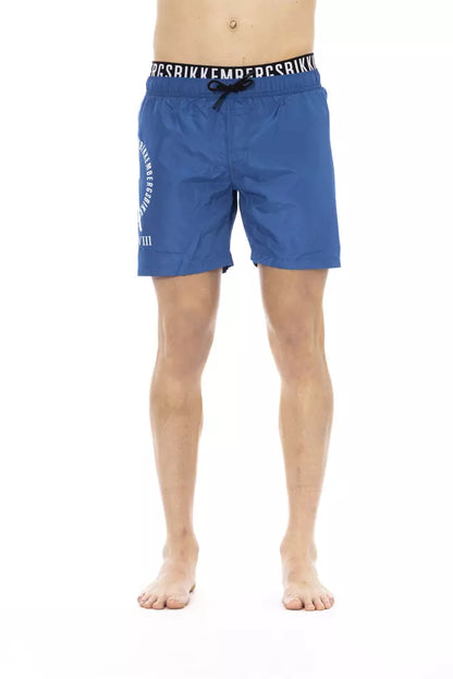 Bikkembergs – Blaue Polyester-Badeshorts für Herren