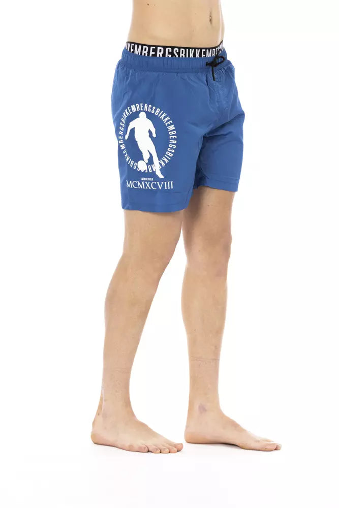 Bikkembergs – Blaue Polyester-Badeshorts für Herren