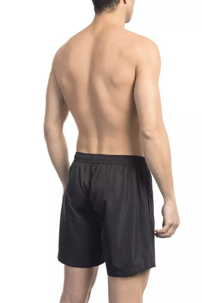 Bikkembergs – Schwarze Polyester-Badeshorts für Herren