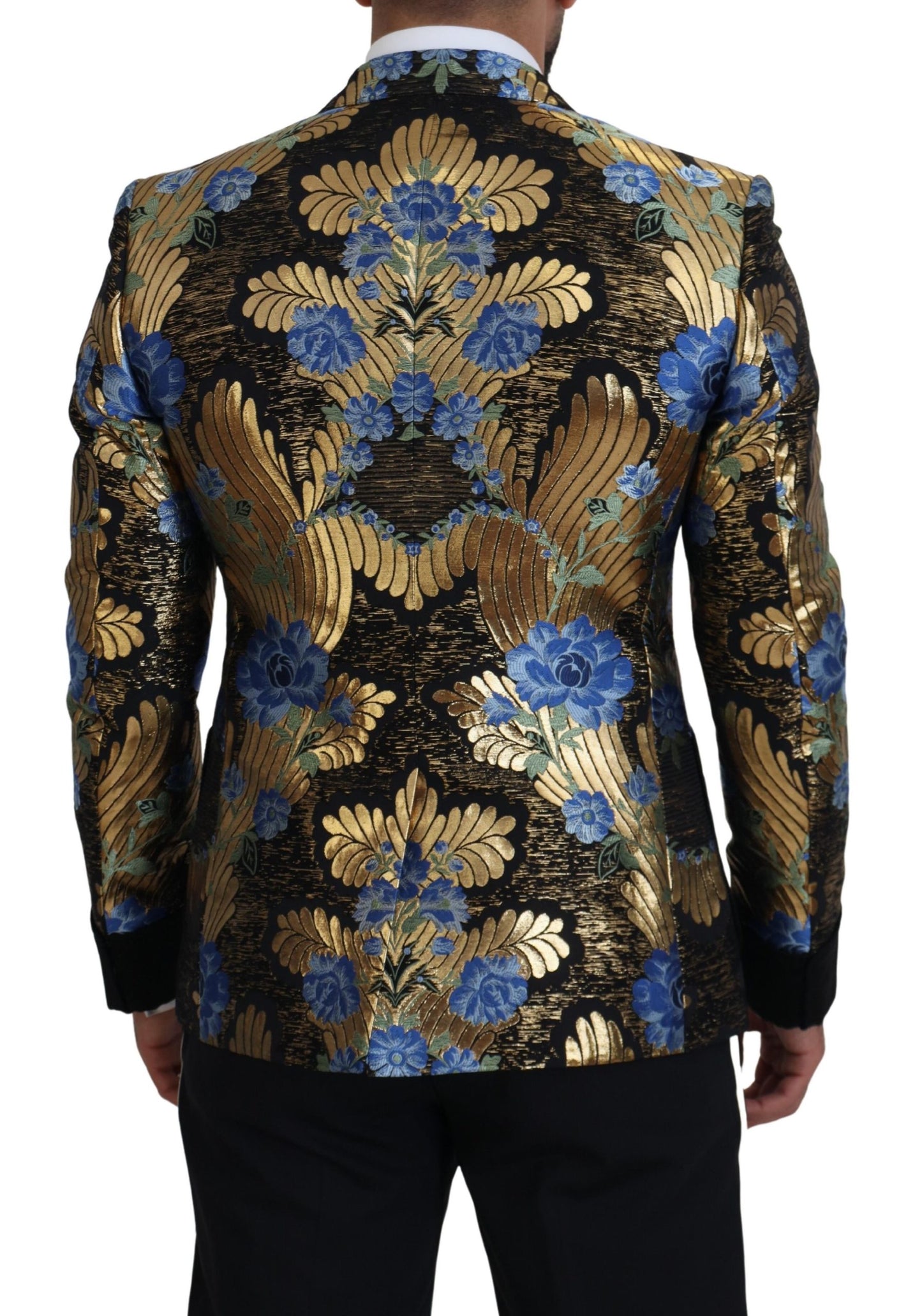Dolce &amp; Gabbana – Zweireihiger Blazer aus goldenem Lurex