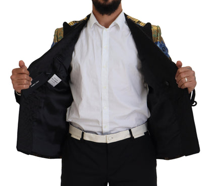 Dolce &amp; Gabbana – Zweireihiger Blazer aus goldenem Lurex