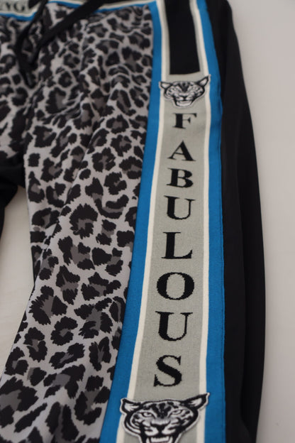 Dolce &amp; Gabbana – Mehrfarbige Jogginghose mit DG King-Leopardenmuster