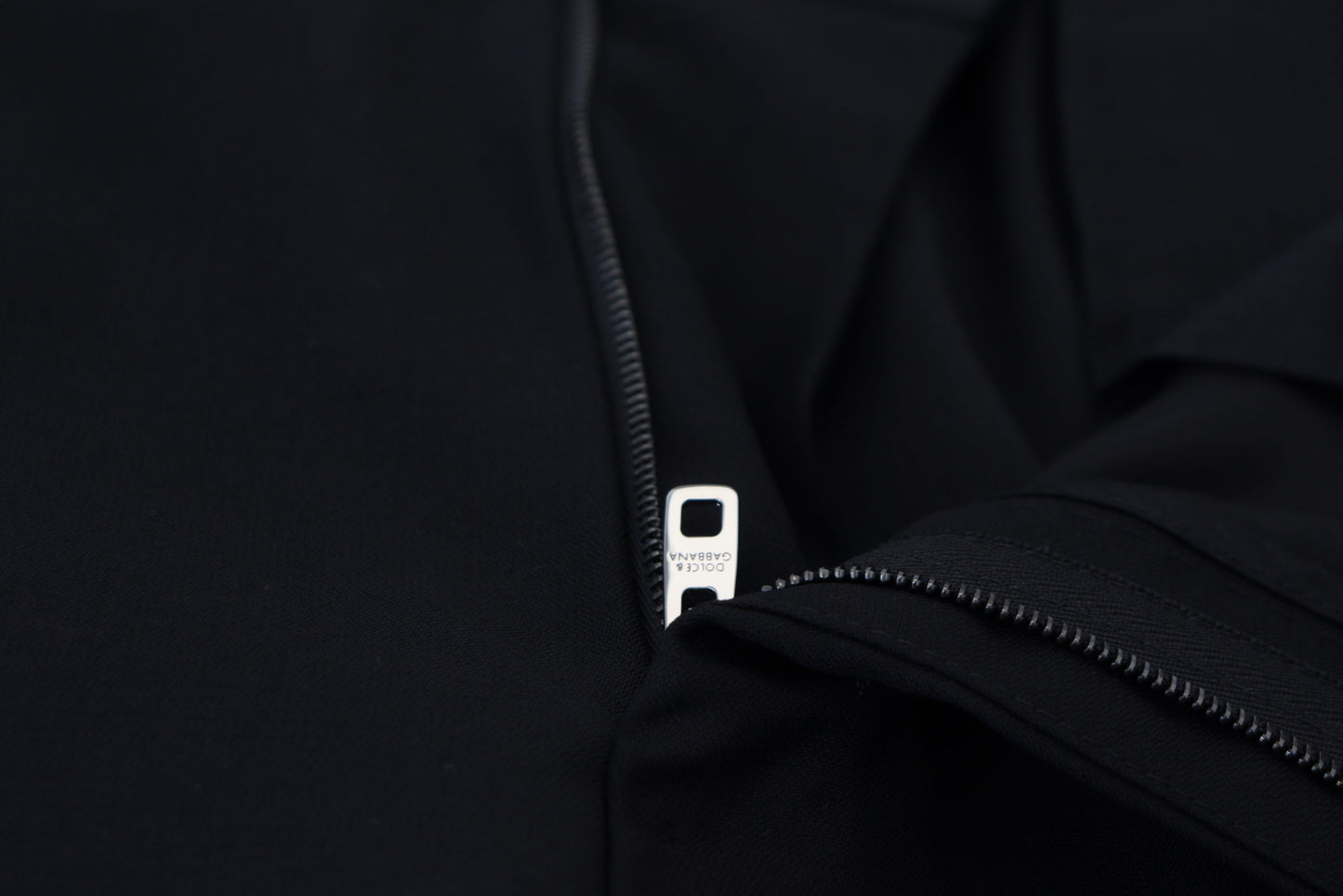 Dolce &amp; Gabbana – Schwarze Chinohose aus Wolle