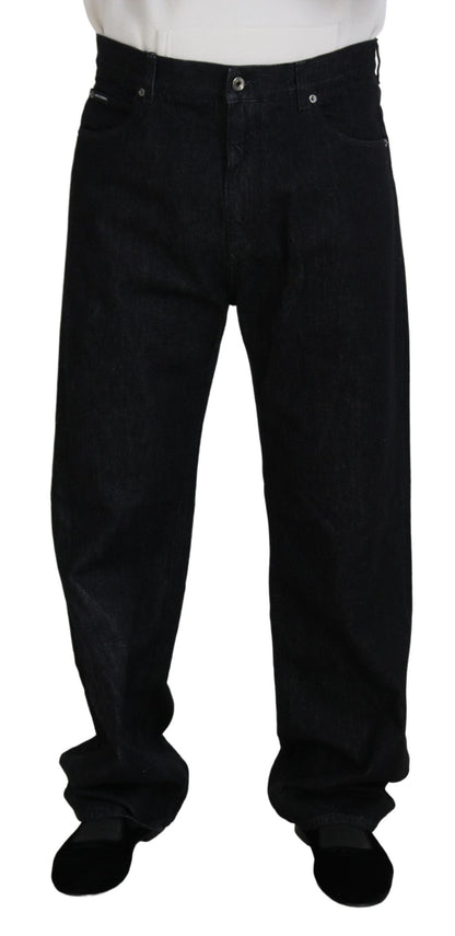 Dolce &amp; Gabbana Herren Jeans aus gewaschener Baumwolle in Schwarz
