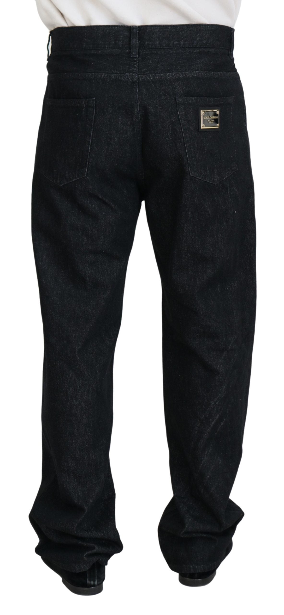 Dolce &amp; Gabbana Herren Jeans aus gewaschener Baumwolle in Schwarz