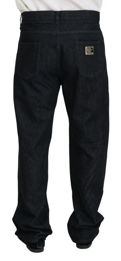 Dolce &amp; Gabbana Herren Jeans aus gewaschener Baumwolle in Schwarz