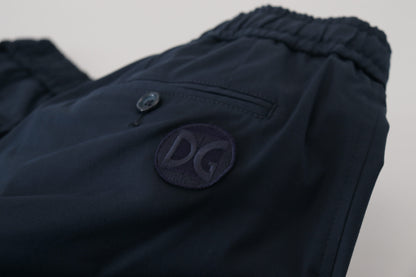 Dolce &amp; Gabbana – Blaue Bermudashorts mit mittlerer Taille