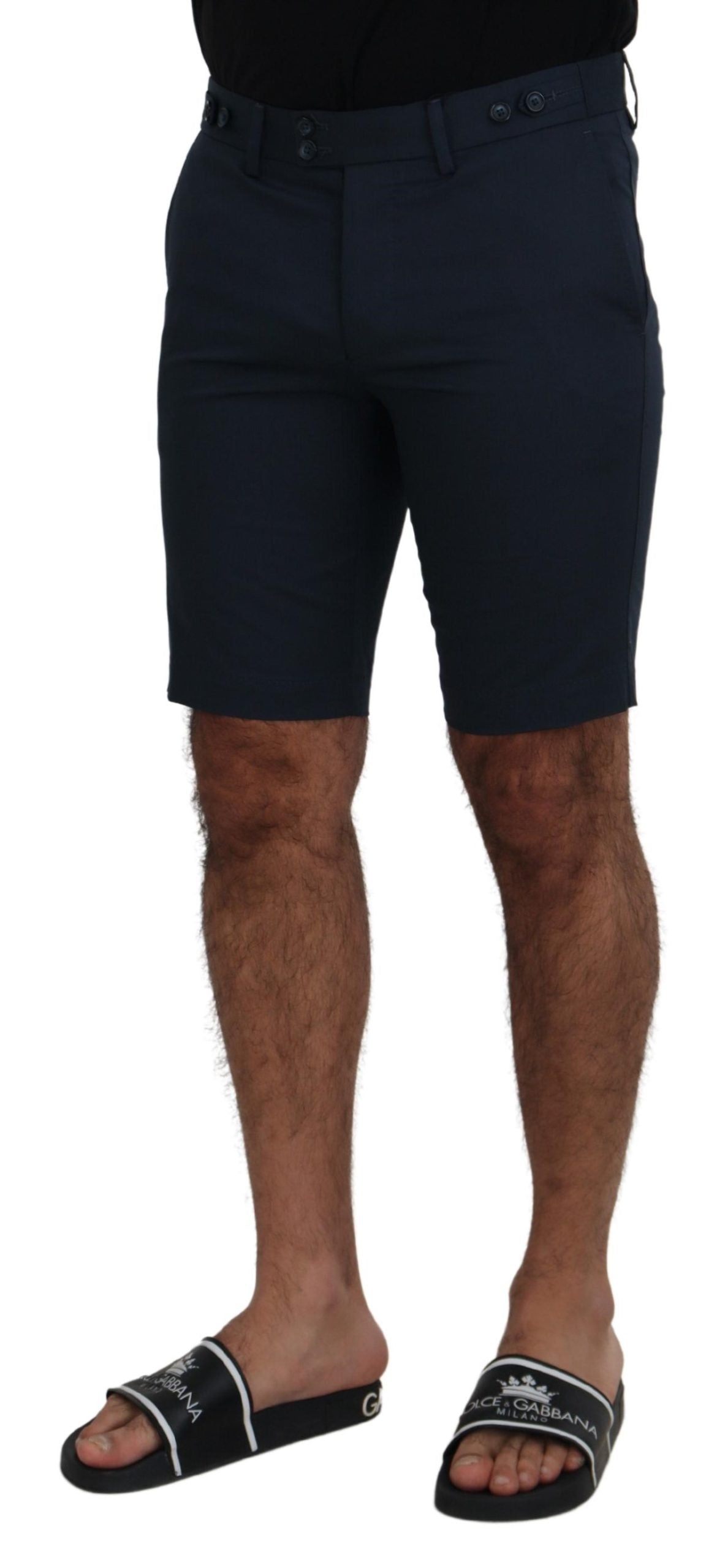 Dolce &amp; Gabbana Blaue Bermudashorts mit niedriger Taille für Herren