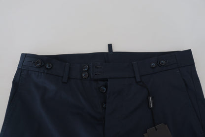 Dolce &amp; Gabbana Blaue Bermudashorts mit niedriger Taille für Herren