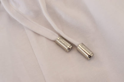 John Galliano Weiße Baumwoll-Logo-lose Herrenhose