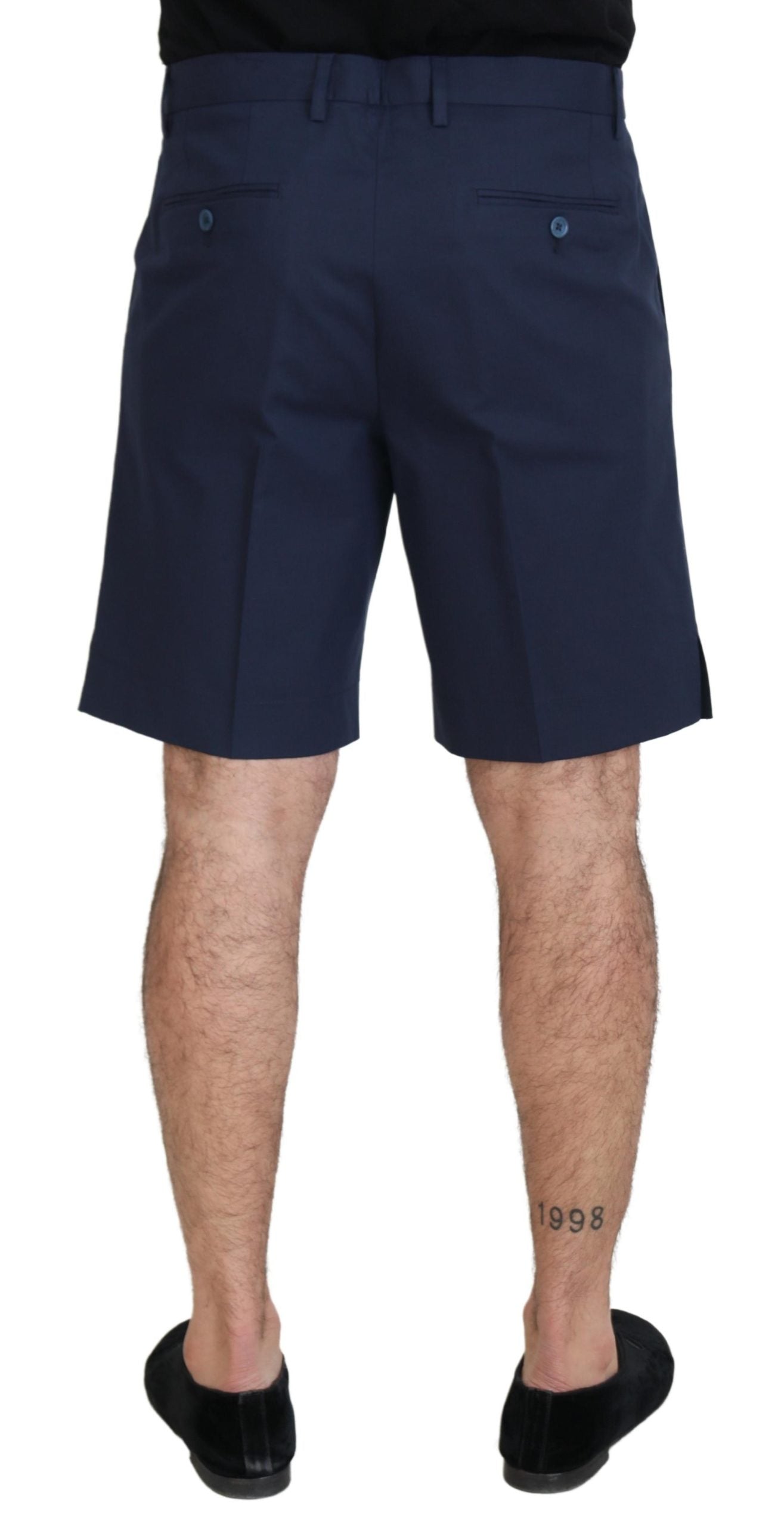 Dolce &amp; Gabbana Blaue Chinos Baumwollstretch-Freizeitshorts