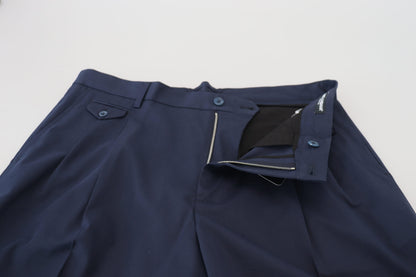 Dolce &amp; Gabbana Blaue Chinos Baumwollstretch-Freizeitshorts