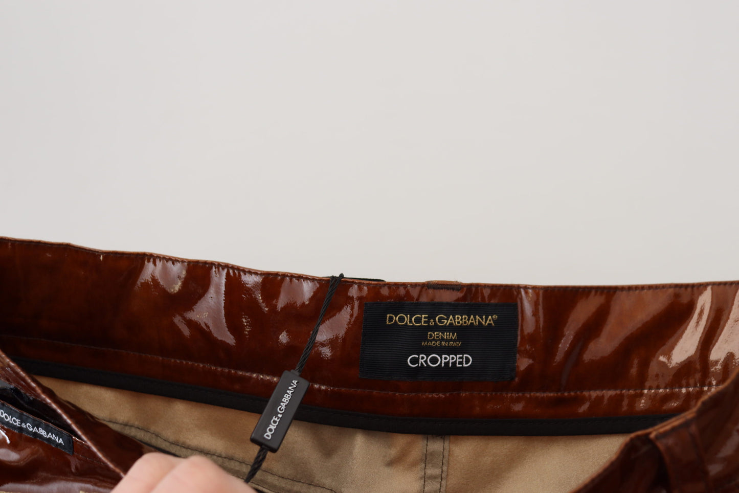 Dolce &amp; Gabbana Mehrfarbig glänzende Slim Fit Herren Jeans