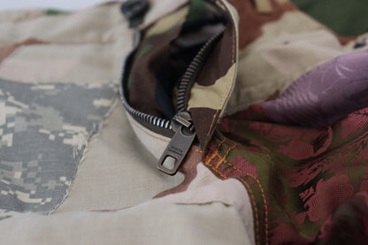 Dolce &amp; Gabbana Mehrfarbige Herren-Jeans aus Seiden-Patchwork