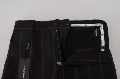Dolce &amp; Gabbana – Schwarze Chinohose aus Wolle für Herren